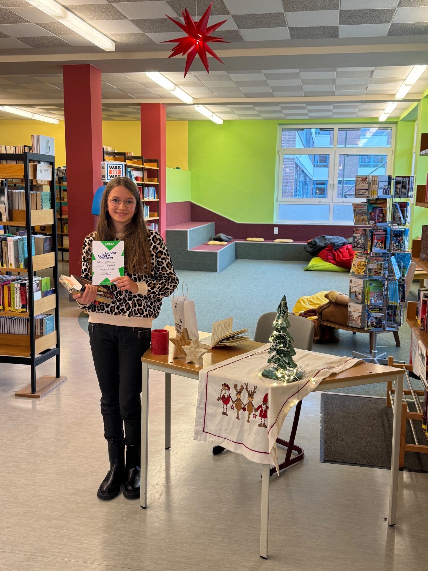 Gewinnerin des Vorlesewettbewerbs 2025
